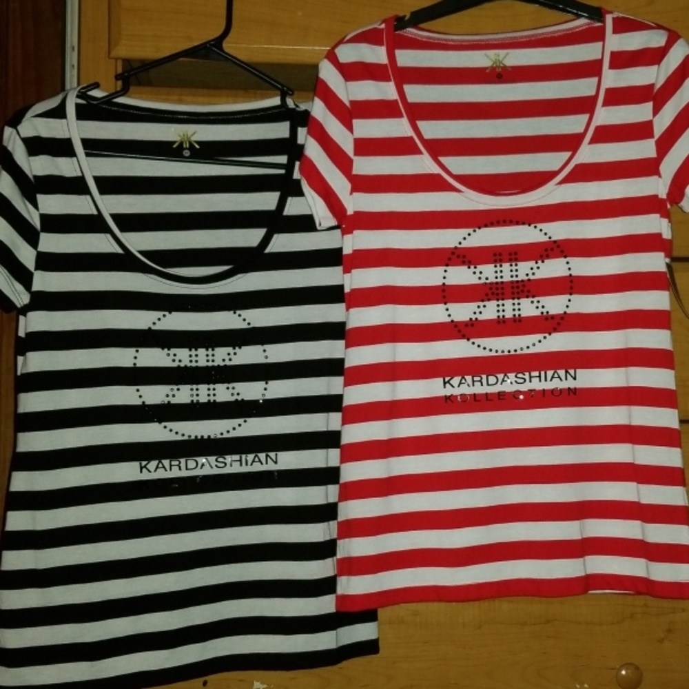 BNWT Kardashian Kollection SS Tees Sz.M lot2